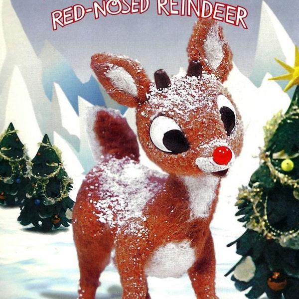 1964 Rudolph The Red Nosed Reindeer Poster Print Santa North Pole Christmas