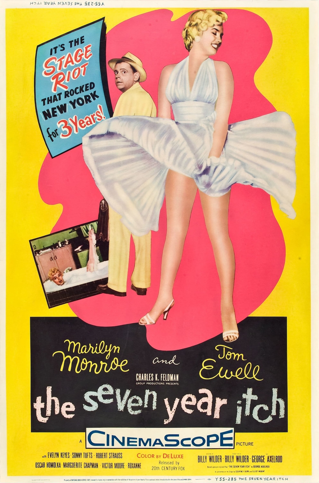 1955 七年目の浮気 映画ポスター プリント マリリン モンロー