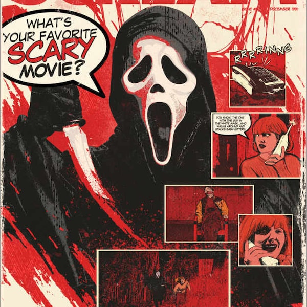 1996 Scream Movie Poster Print > Sidney Prescott > Dewey > Woodsboro