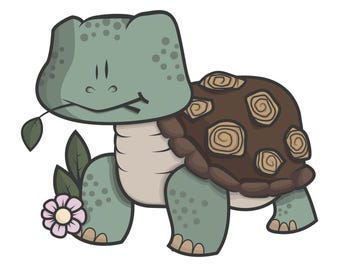 Garten Schildkröte druckbare Kunst