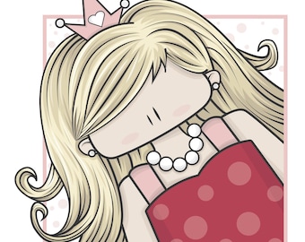 Princess in Pink Printable Wall Art