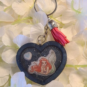 The little mermaid inspired keychain