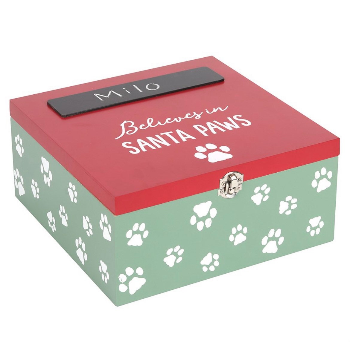 Santa paws dog christmas gift box personalised Etsy