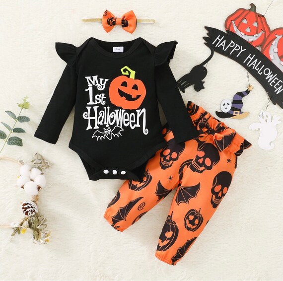 3 Stück My First Halloween Outfit Set. 012 Monate Etsy