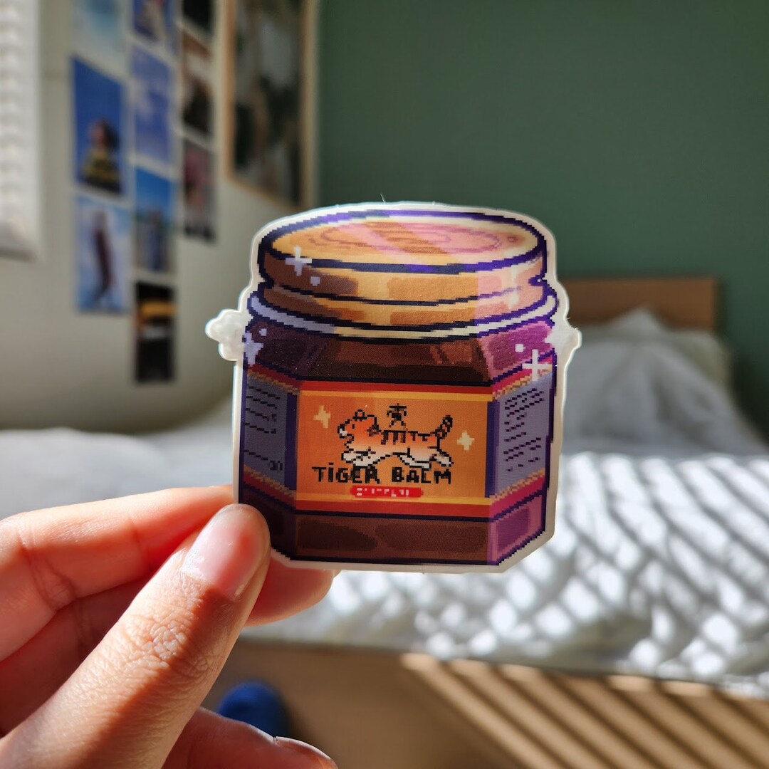 Pixel Art Home Medicines Tiger Balm Salonpas Pain Relief Patch Cute