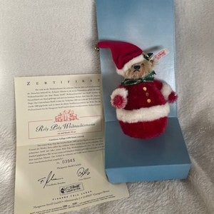 ぬいぐるみ STEIFF Christmas Roly Poly Santa 2003 Steiff Santa - Etsy