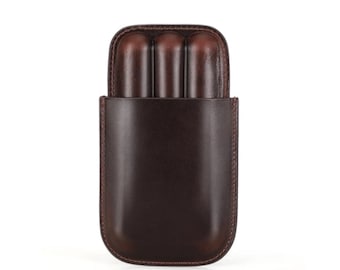 Leather Cigar Humidor|Personalized Cigar Case|Gift for Dad|Gift for husband|Personalized gift|Unique gift|Accessory casesCigar case Holster