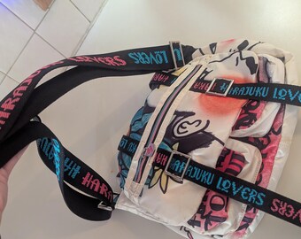 Harajuku Lovers Messenger Bag, Gwen Stefani Pen Tsou Art Deco Design