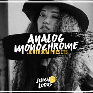 5 Black and White Film Lightroom Presets, Lightroom Mobile & Desktop, Monochrome, VSCO Style, Portra, Portrait, Analog