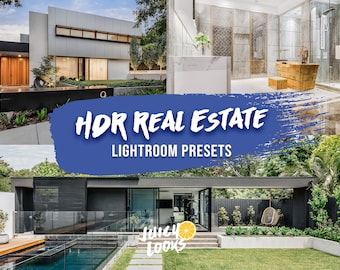 15 HDR Real Estate Lightroom Presets, Mobile & Desktop Presets, Architektura, Filtry fotograficzne, Pakiet, Fotografia nieruchomości, Profesjonalna