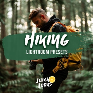 7 Hiking Lightroom Presets, Mobile & Desktop, Travel Presets, Nature Preset, Photo Filter, Roamer, Wanderer, Instagram, Blogger, Outdoor
