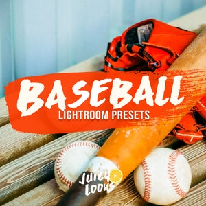 7 Baseball Lightroom Presets for Mobile & Desktop, Sport Filters, Overlays, Baseball Photography, Action Shots, Baseball Mom, Photo Editing
