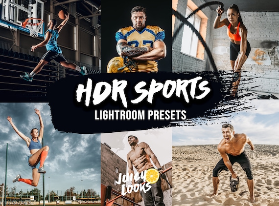 7 HDR Sports Lightroom Presets, Mobile & Desktop, Bundle, Photo ...