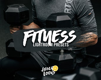 7 Fitness Lightroom Presets, Mobile & Desktop, Filters, Sport, Bodybuilding