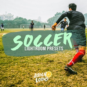 7 ustawień wstępnych Soccer Lightroom na urządzenia mobilne i stacjonarne, filtry, nakładki, fotografia sportowa