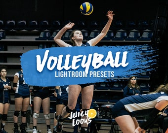 7 Volleyball Lightroom Presets, Mobile & Desktop, Filters, Lightroom Overlay, Sports, Volleyball Photography