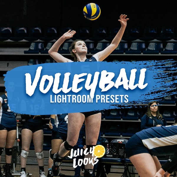 7 Volleyball Lightroom Presets, Mobile & Desktop, Filters, Lightroom Overlay, Sports, Volleyball Photography