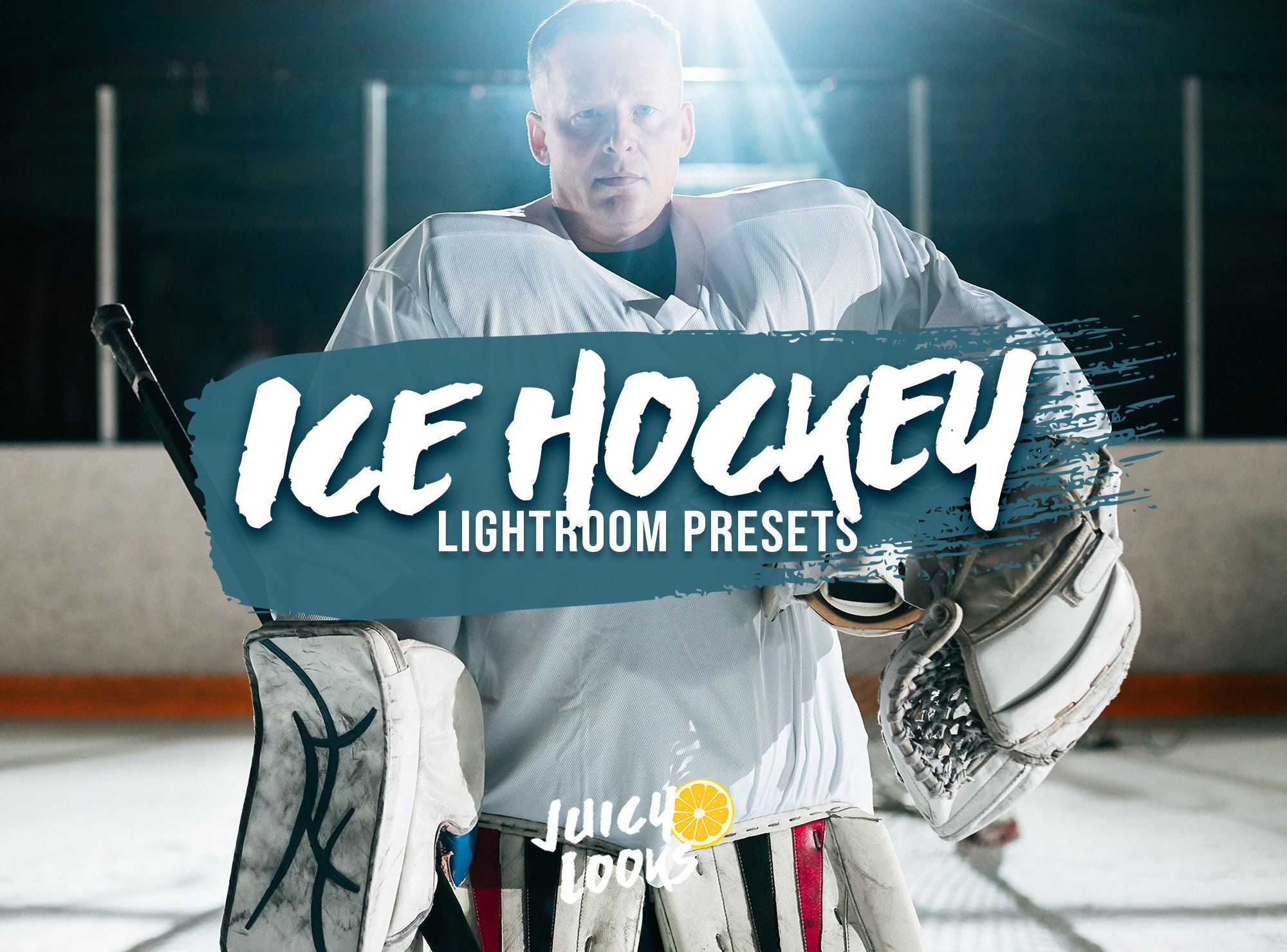 7 Ice Hockey Lightroom Presets, Mobile & Desktop, Filters, Lightroom Overlay, Sports, Hockey Photography