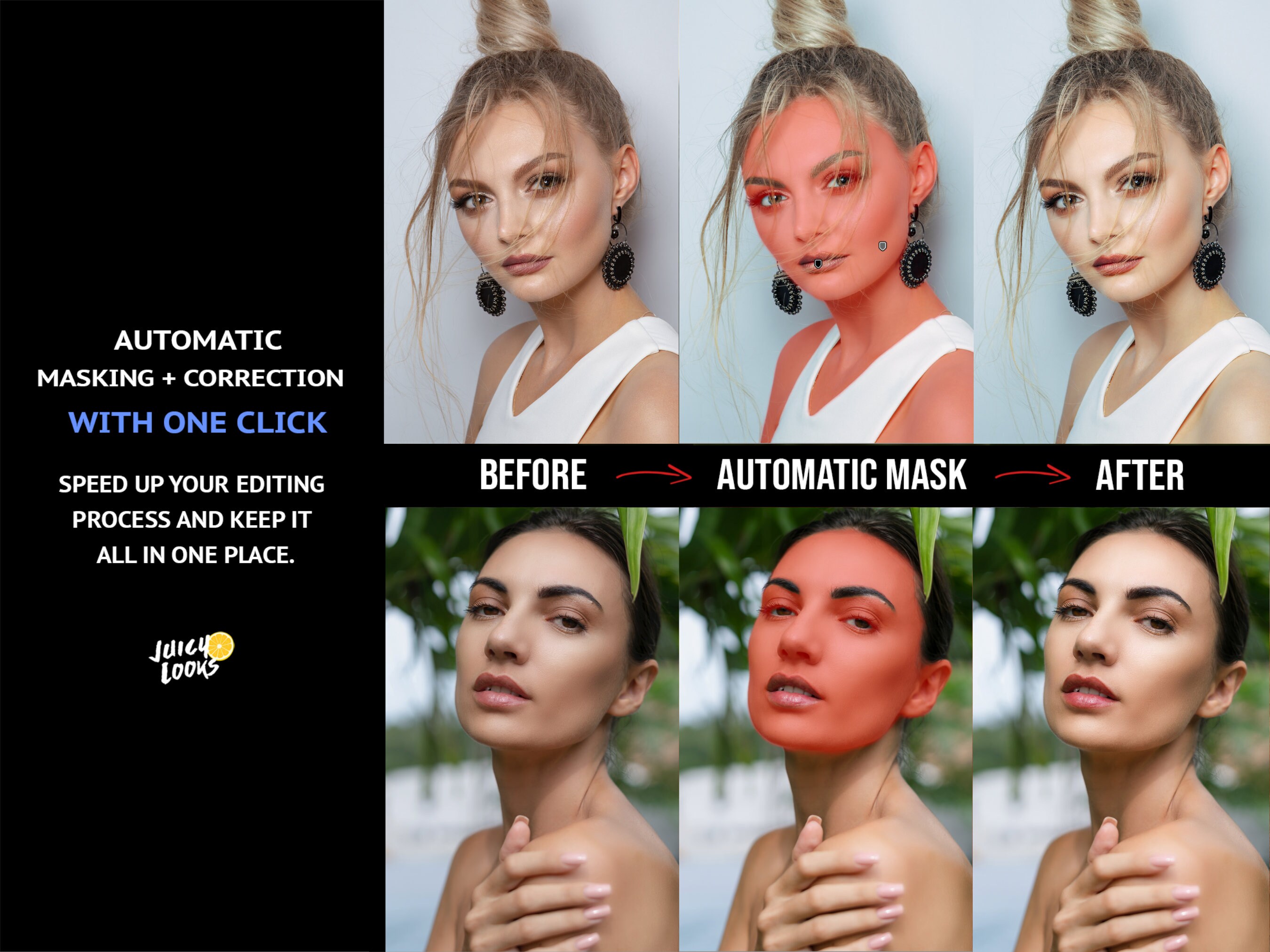 Lightroom AI Masks + Presets Beauty Retouching Bundle, Professional ...