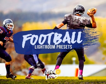 7 Football Lightroom Presets, Lightroom Mobile & Desktop, Bundle, Filters, Overlay for Sports Photography, Digital Download