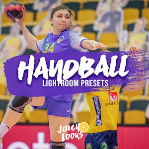 7 Handball Lightroom Presets, Lightroom Mobile & Desktop, Bundle, Filters, Overlay for Sport Photography, Digital Download