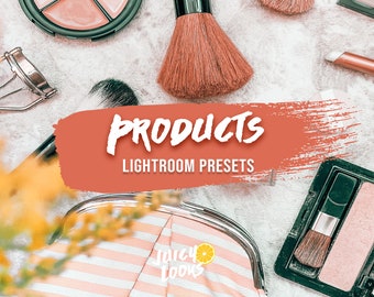 7 gotowych ustawień Lightroom dla produktów, gotowe ustawienia fotografii produktów, pakiet brandingowy Etsy, wstępne ustawienia zdjęć produktów, wstępne ustawienia Lightroom Mobile