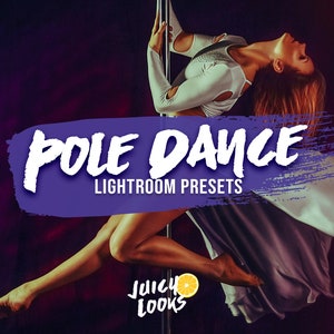 7 Pole Dance Lightroom Presets, Mobile & Desktop, Filters, Lightroom Overlay, Sport, Dancing, Dance Photography, Aesthetic