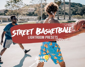 7 Basketball Lightroom Preset Bundle, Streetball Lightroom Mobile & Desktop, Filters Overlay, Photography, Street Ball