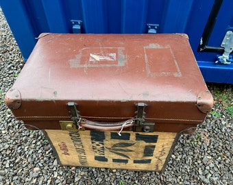 Vintage Suitcase By Revelation Circa 1950's. window or shop display or home decor that has story to tell.