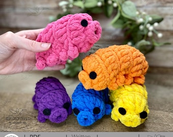 PDF + VIDEO Water Bear-loon Crochet Pattern: Reusable Tardigrade Water Balloon, Earrings, Keychain, Amigurumi ARSerendipityDesigns