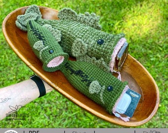 PDF Largemouth Bass Fish Crochet Pattern: Pouch, Bag, Stuffy, Wine or Liquor Cozy, Amigurumi ARSerendipityDesigns