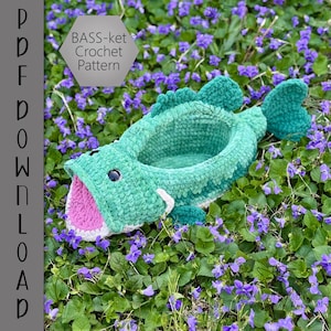 PDF Forellenbars-ket Korb Geschenk Ostern Baby Geburtstag Vatertag Amigurumi Häkelanleitung ARSerendipityDesigns Geschenk für Ihn