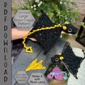 PDF Large Adult Pocket Dragon Bookmark Crochet Pattern ARSerendipityDesigns