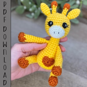 PDF Mini Giraffe Crochet Pattern ARSerendipityDesigns