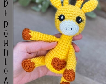 PDF Mini Giraffe Crochet Pattern ARSerendipityDesigns