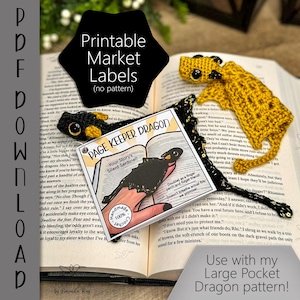 PDF Pocket Dragon bladwijzer marktlabels ARSerendipityDesigns