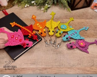 PDF + VIDEO Littlest Pocket Dragon Crochet Pattern: Bookmark, Keychain, Bag Charm, Ornament Surprise Egg, Market Tags ARSerendipityDesigns