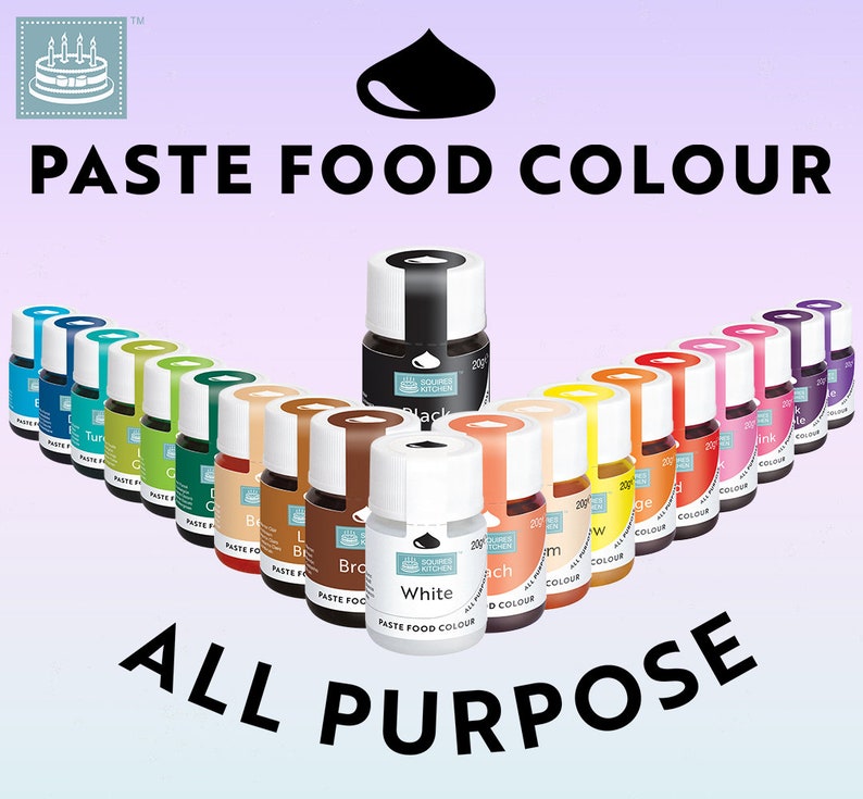 Food Colouring Paste Gel by Squires Kitchen Etsy