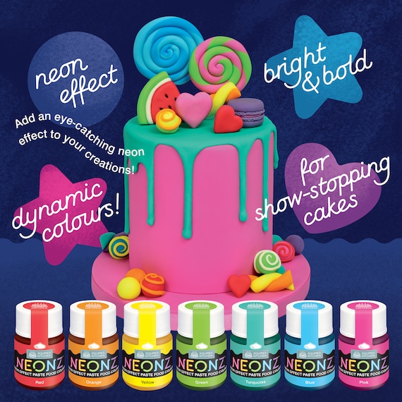 NEONZ Neon Effect Food Colouring Pastes 