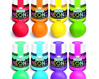 NEONZ & PASTLEZ  Neon and Pastel effect Food Colouring Pastes