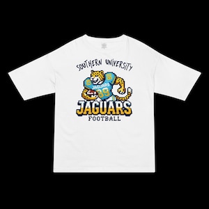 Vintage 8-Bit Southern University Jaguars Football T-shirt