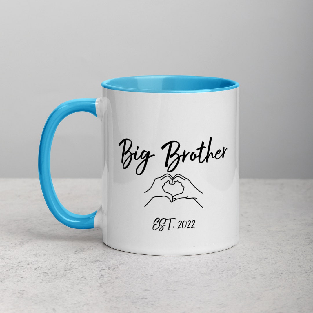 First Time Big Brother Coffee Mug Birth Announcement Big Etsy