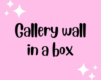 Gallery Wall in a Box | Gallery Wall Set | Colourful Mix & Match Wall Art | Unframed A5, A4 and A3 Print Set