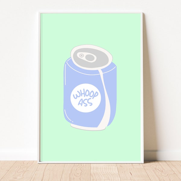 Badge PVC Airsoft 'Can Of Whoop Ass' - Patch Humoristique - Neuf
