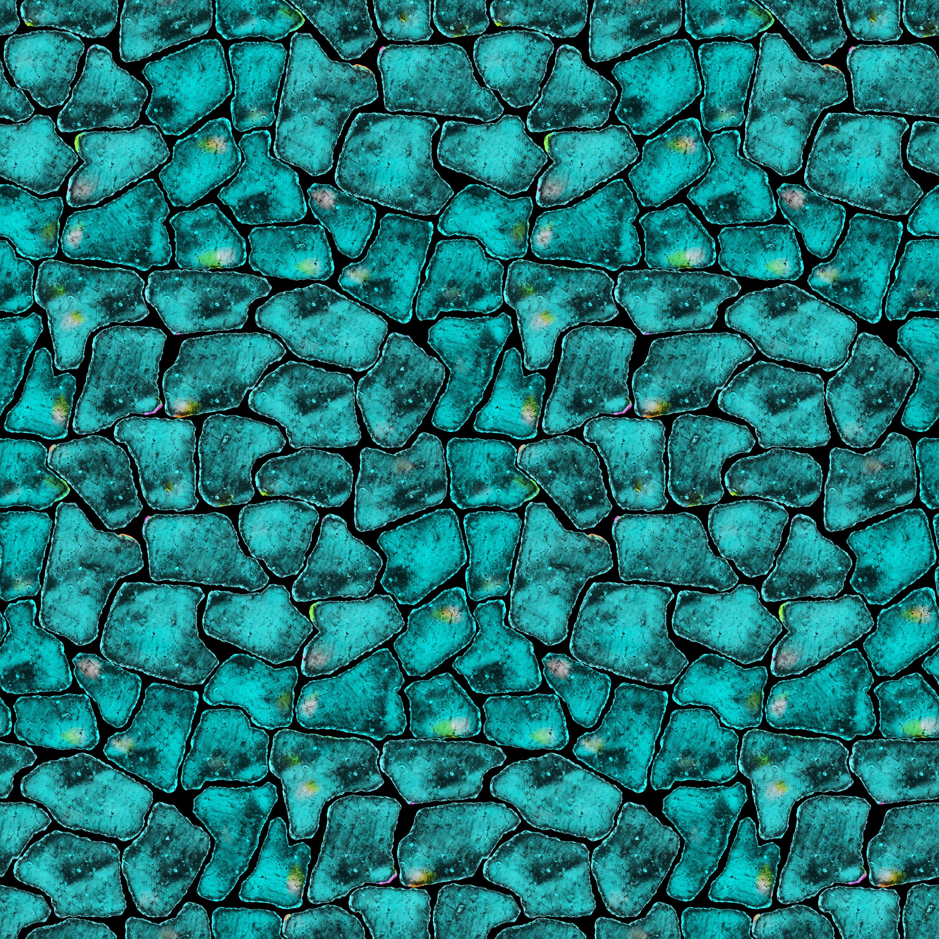 Turquoise Stone Texture Seamless Pattern | Digital Pebble Tile ...