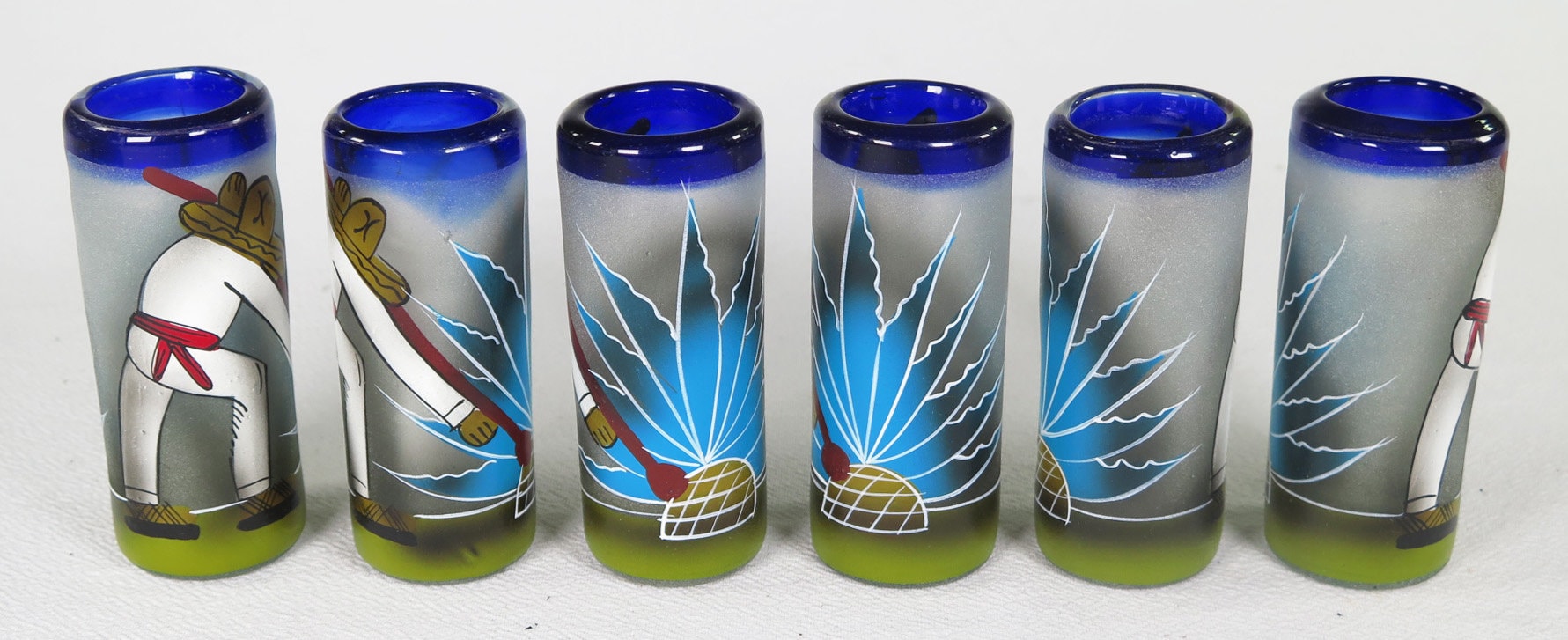 Mexican Tequila Shot Glasses & Tequila Bottle Set Etsy