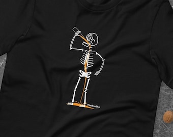 Skelett Shirt, Skelett Bier Shirt, Bier Shirt, Skelett trinkendes Bier, Bier Liebhaber Geschenk, Bier Liebhaber Shirt, Bier Geschenke für Männer, Bier Geschenke