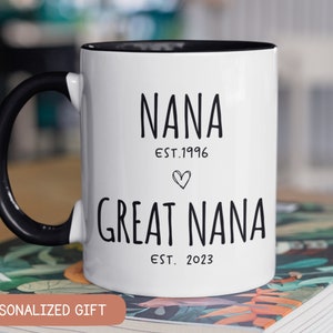 Nana to Great Nana Pregnancy Announcement, Pregnancy Reveal, New Baby Announcement, Baby Reveal, Nana to Great Nana, Mother's Day Gift