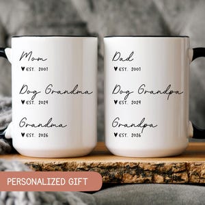 Promoted From Dog Grandparents To Human Grandparents, Pregnancy Announcement, New Grandpa and Grandma Gift, Baby Announcement