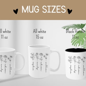 Custom Birth Month Birth Flower Mug, Plant Mom Mug,mother's Day Gift ...